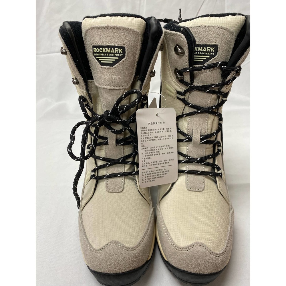 ROCKMARK Women's Waterproof and Non-Slip Snow Boots